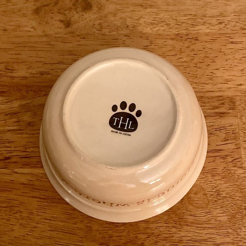 THL “Home Is Where Your Dog Is” Ceramic Dog Food or Water Bowl - Picture 11 of 11
