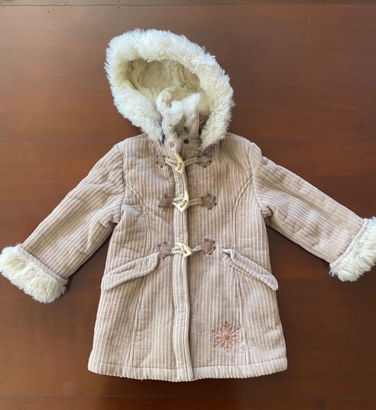 Cappotto invernale con cappuccio MOSCHINO bambina taglia 92 cm (2 anni)