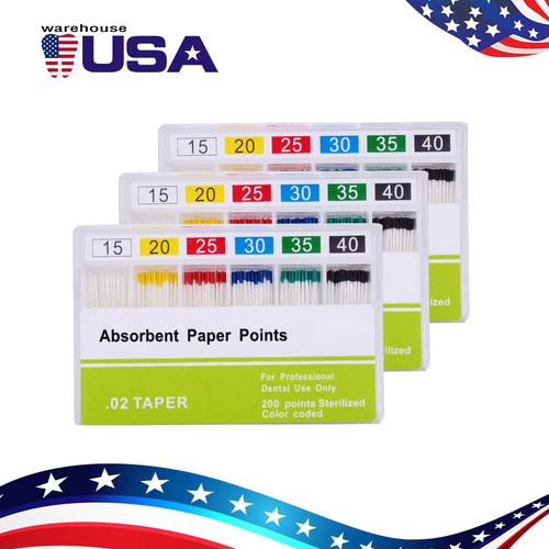 5Pack Dental Endo Absorbent Paper Points 0.04 /0.02 /Gutta Percha GP0.02 /F1- F3 - Picture 33 of 52