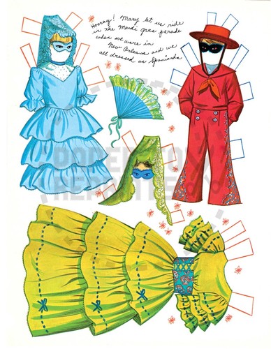 1966 MARY POPPINS TOURS THE USA WITH MICHAEL AND JANE PAPER DOLLS - Picture 7 of 11