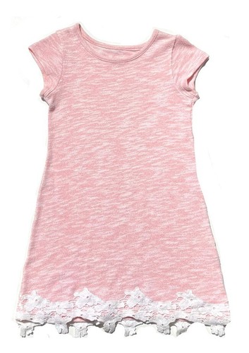 Sonoma Good For Life Girls Knit Pink Short Sleeve Dress Size 5 - Picture 4 of 5