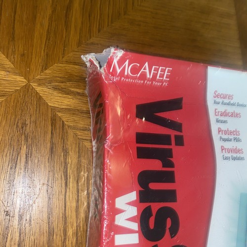RARE Vintage McAfee Virus Scan Wireless Total Protection Handheld PDA COMPLETE - Picture 2 of 3