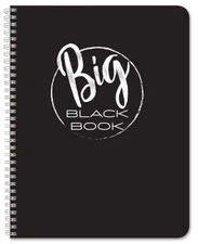 Big Black Book/Address Book - 100 Pages, 8.5" x 11", Wire-O (LOG-100-7CW-PP-(...