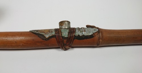 Large Antique Chinese Bamboo Pipe, circa 1890 - Picture 20 of 24