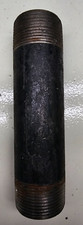 1 1/4" x 6" x MPT Nipple Black Steel