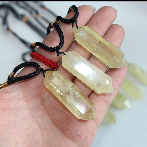 Natural Obelisk Quartz Crystal Point Reiki Wand Specimen Healing Gift Necklace - Imagen 46 de 56