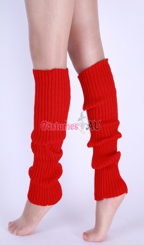 Ladies Party Legwarmers Knitted Neon Dance 80s Costume 1980s Womens Leg Warmers - Foto 5 di 24