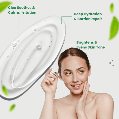 Korean Skincare Products | Cica Calming Serum for Acne Treatment - Picture 2 of 9