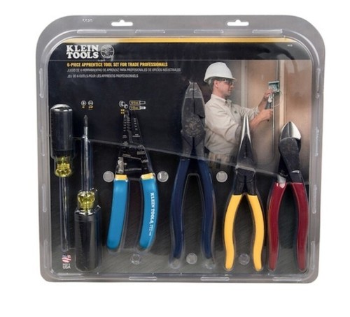 6-Piece Apprentice / DIY'er Tool Set 🪛💡🔌by: KLEIN TOOLS #94126 #NIP - Picture 4 of 9
