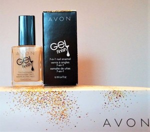 AVON-Gel-Finish-7-in-1-Nail-Enamel-CREME-BRULEE-High-Shine-NIB-10-VALUE
