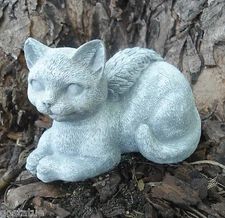 Latex cat mold w plastic backup lying angel mold 5"L x 2.5"W x 3.25"H 