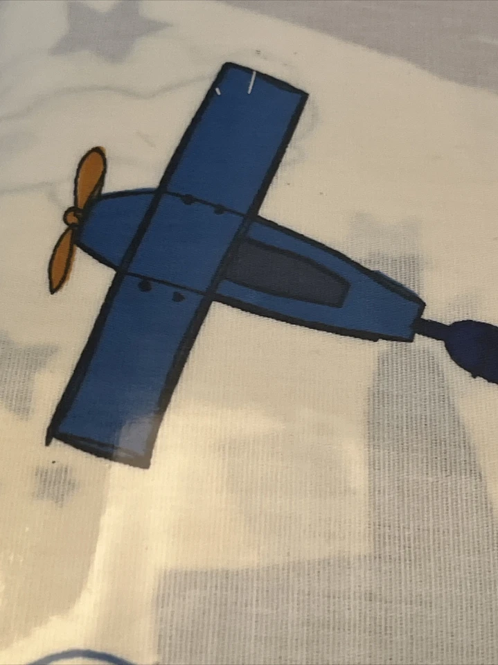 NUEVO Juego de sábanas dobles inspirado en cama Disney Plane Crazy 1928 AVIONES ANTIGUOS Foto 4 de 4