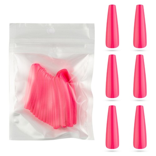 False Nails 24 Extra Long Press On Ballerina Matte Glossy Set Full Cover Coffin* - Picture 8 of 35