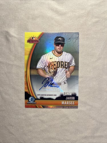 Jakob Marsee 2023 Bowman Chrome AFL Fall Stars Refractor Auto Autograph /150