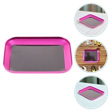 2 Pcs Magnetic Tool Trays Bolt Aluminum Alloy Storage Bowl Parts Holder