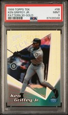 Ken Griffey Jr 1999 Topps Tek Pattern 30 Gold /10 PSA 9