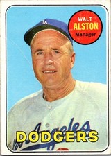 Walt Alston 1969 Topps #24 Los Angeles Dodgers
