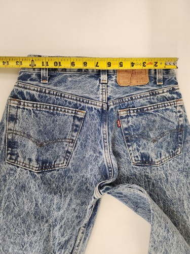 Vintage Levi’s 501xx Denim Acid Wash Jeans USA 501-0109 80er Größe 28x30 (26x30) - Bild 6 von 10
