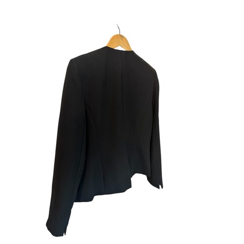 Tahari Arthur S. Levine Black Embellished Blazer Jacket Pearl Buttons Formal - Picture 3 of 8