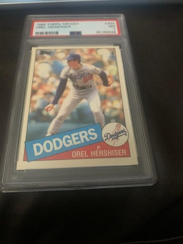 1985 Topps Tiffany #493 Orel Hershiser Rookie RC PSA 7