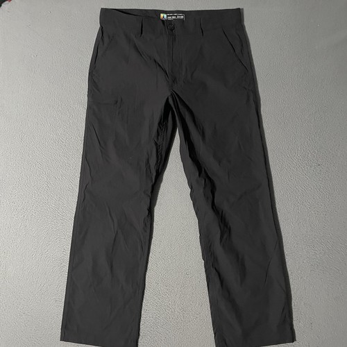 LB TECH Pants Mens 34 x 30 Black Nylon Stretch Waist Classic Fit Pockets - Picture 1 of 7