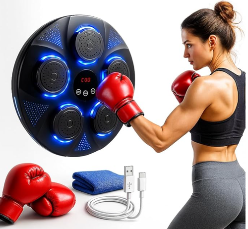 Music Boxing Machine - All Ages -9 Adjustable Modes & 2-Player Battle LED Lights - Picture 7 of 13