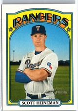 2021 Topps Heritage - Scott Heineman #450 Texas Rangers