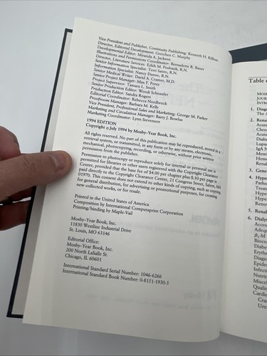 Jahrbuch der Nephrologie 1992, 1993, 1994 3 Bände Set, Amgen Inc, Mosby Yearbook - Bild 11 von 12