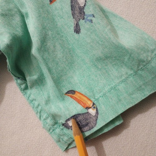 Ocean Current Men's Large Shirt Toucan All Over Button Up Short Sleeve - Picture 8 of 9