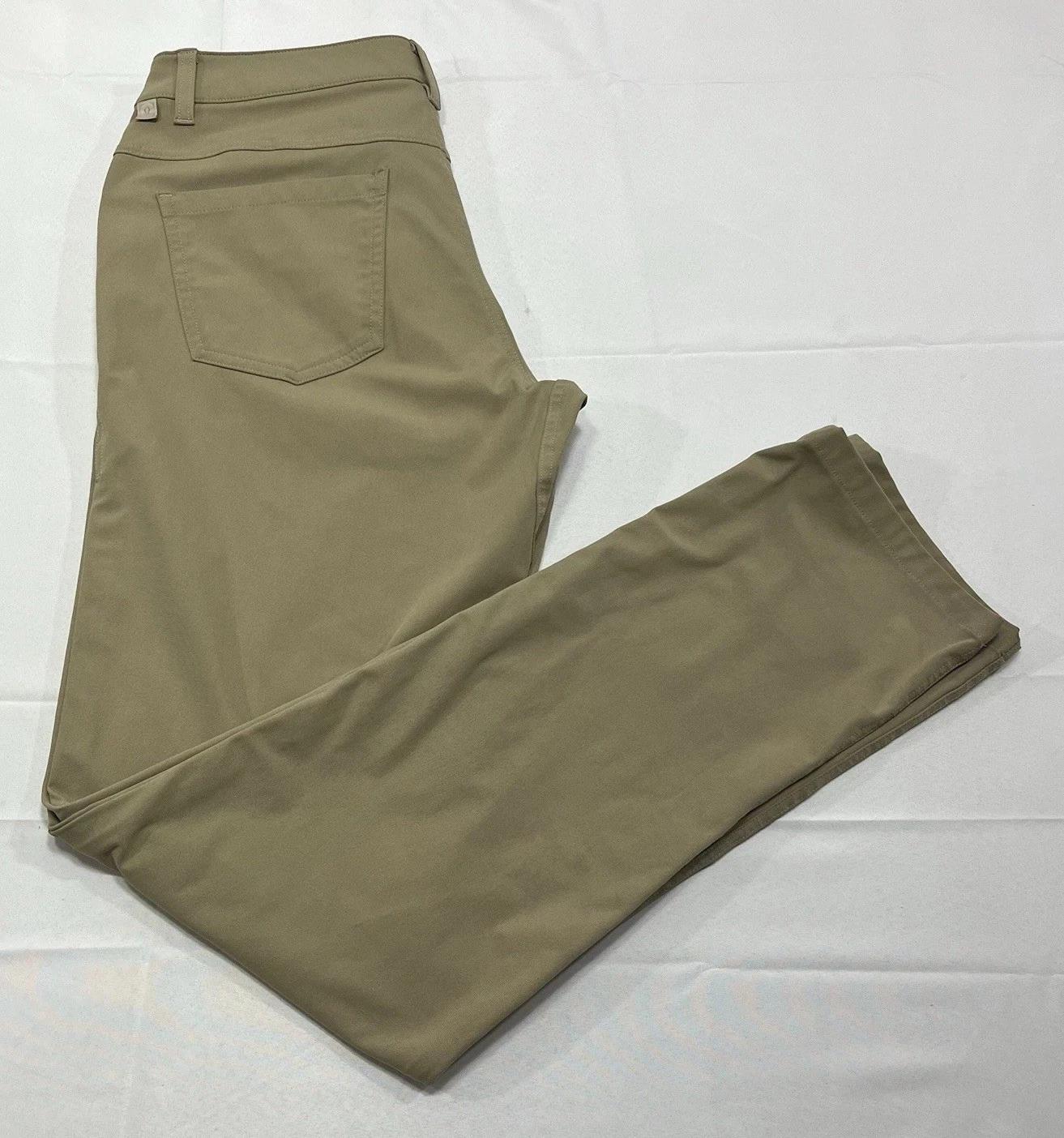 Lululemon Pants Mens 30x32 Beige Chino Straight Leg ABC Casual Pockets READ**