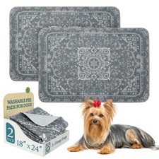 Homimp Washable Pee Pads for Dogs, 2 Pack Reusable Puppy Pads Waterproof, Abs...