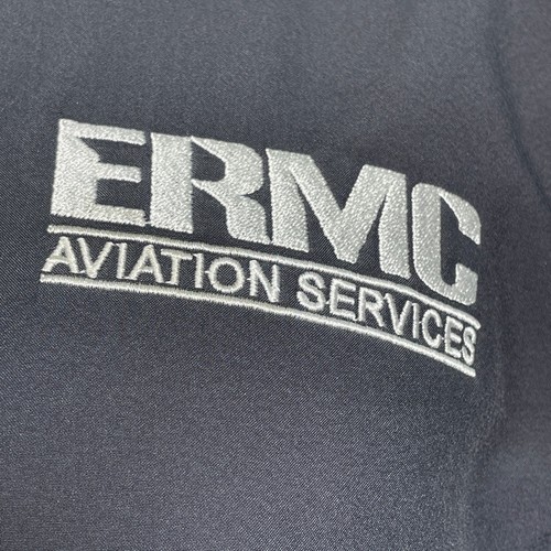ERMC Aviation Services Gray Soft Shell Employee Jacket Men's LARGE - Picture 2 of 12