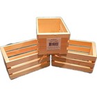 5" WOODEN CRATE by ArtMinds - 3ct.