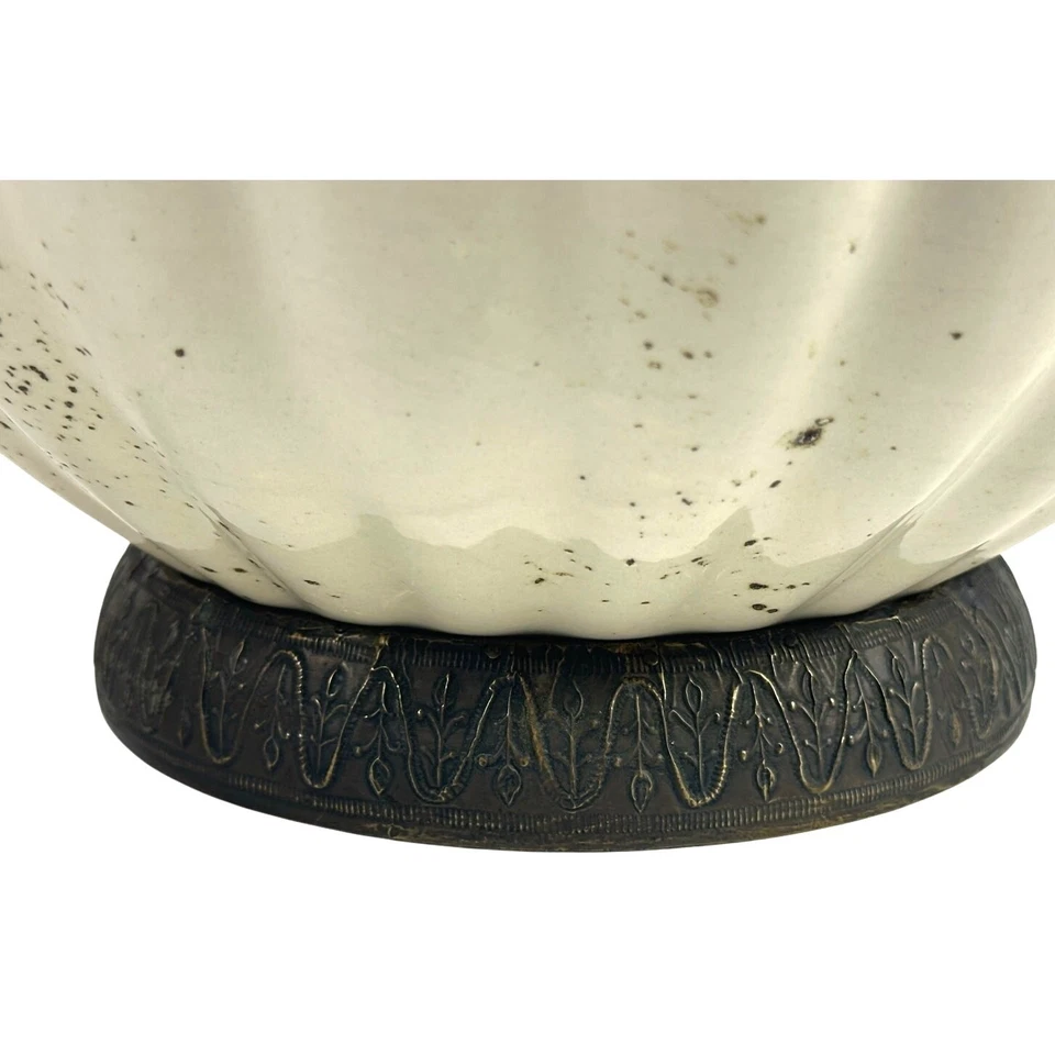 Unique Rustic Design Presentation Salad Centerpiece 12" Bowl Metal Covered Base - Image 2 of 4