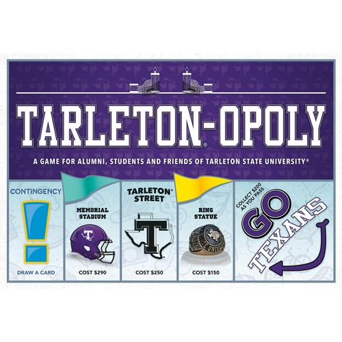 : Tarleton-Opoly - University Themed Family Board Game, Opoly-Style Game Nigh...