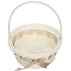 Wedding Basket Girl Flower Holder Basket Handmade Wedding Flower Holder