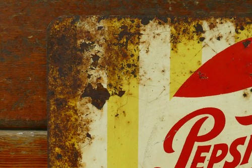 Vintage Original 1960s Pepsi Cola Take A Carton Home Metal Advertising Sign - Picture 2 of 8