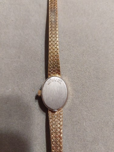 Vintage Womens Gruen Precision Gold Tone Diamond Bezel Quartz Watch New Batt - Picture 2 of 7