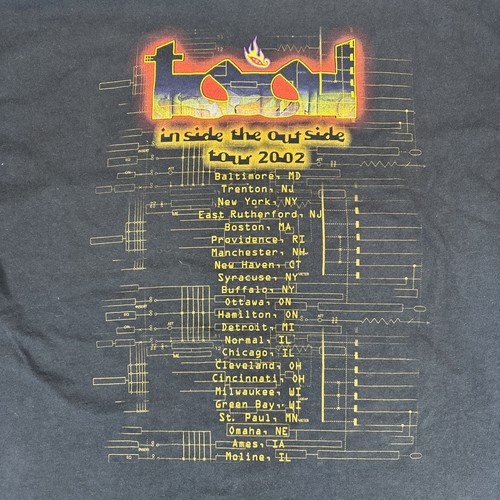 Vintage Tool Shirt Herren XL schwarz 2002 Inside The Outside Konzert Tour sehr schön - Bild 5 von 5