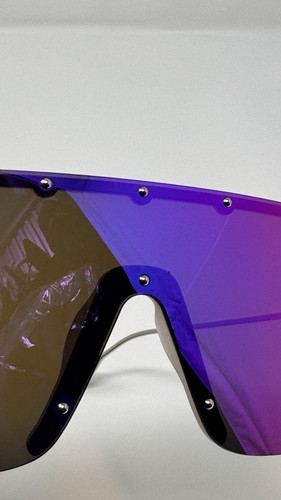 GUCCI GG1245S OVERSIZED BLACK SHIELD SUNGLASSES - Picture 15 of 18