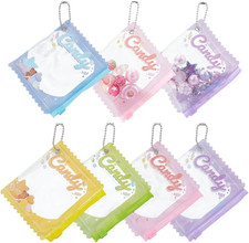 5 Colors 5Pcs 4X3 Inch Cute Photo Card Holder Star Photocard Holder with Ball