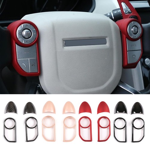 Red ABS Steering Wheel Button Cover for LR Range Rover Sport / Vogue 2013-17 LR5 - Picture 15 of 15