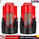 2X Replace Milwaukee M12 3.5A hLithium Cordless 12 Volt Battery 48-11-2440 M12B6