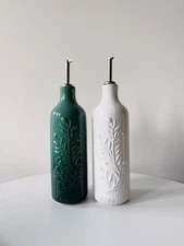 Le Creuset Olive Branch Oil Cruet White & Artichaut