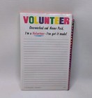 Volunteer Gift Paper Notepad & Pencil Overworked And Never Paid I've Got It Made