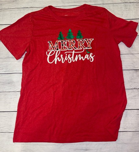 Women’s Large Merry Christmas Red Shirt  - Picture 1 of 2