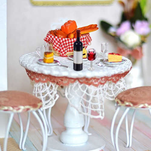 18 Pcs/Set Dollhouse Kitchen 12 Scale Accessories and Furniture Wine - Picture 8 of 12