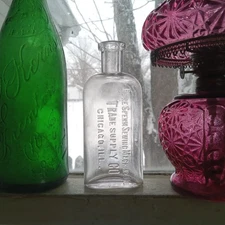 1890 PURE SPERM SEWING MACHINE OIL TRADE SUPPLY CO CHICAGO SPERM WHALE OIL