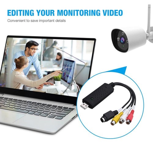 ☆USB Audio Video VHS na DVD VCR PC HDD Konwerter Adapter Karta przechwytywania B8R4 - Zdjęcie 9 z 11