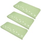 3pcs Nicht-Skid-Treppenteppich-Teppichkissen-Waschkissen-Stiefvolkstreppe Treppe